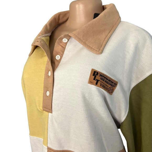 3/$30 🍂 PrettyLittleThing Stone Contrast Block Sweatshirt Dress - Picture 7 of 12